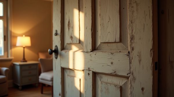 Améliorer l'isolation d'une vieille porte en bois facilement