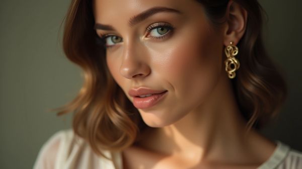 Élégance des boucles d'oreilles haute joaillerie en or